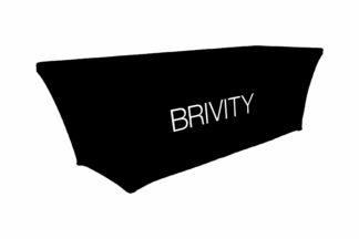 Brivity | 8 ft. Stretch Table Throw 3-sided with Custom Print