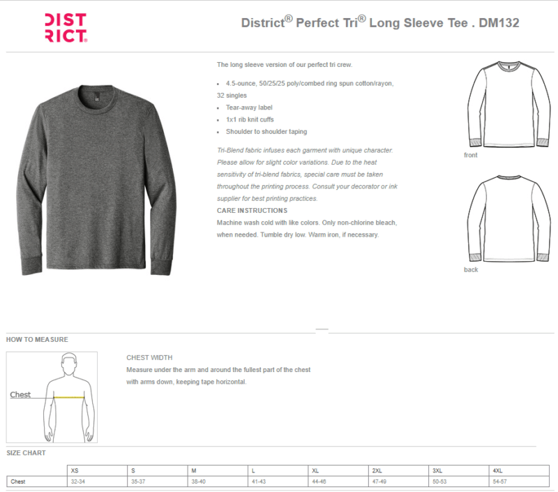PDX Property Group | District® Perfect TRI® Men's Long Sleeve Tee - Image 9