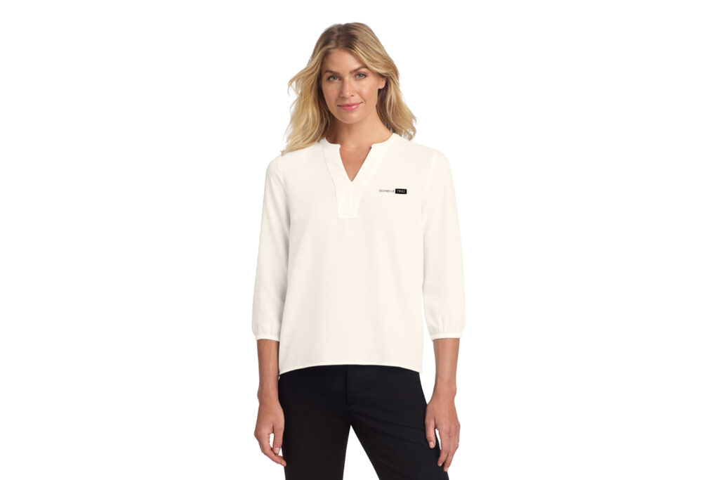 Women of Real | Mercer+Mettle® Women's Stretch Crepe Long Sleeve Camp Blouse